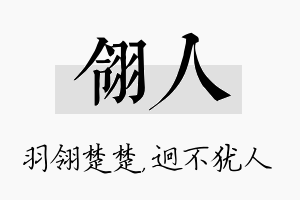 翎人名字的寓意及含义