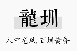 龙圳名字的寓意及含义