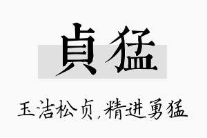 贞猛名字的寓意及含义