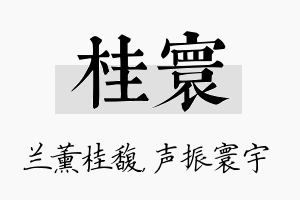 桂寰名字的寓意及含义