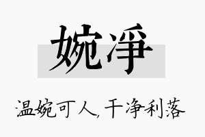 婉净名字的寓意及含义