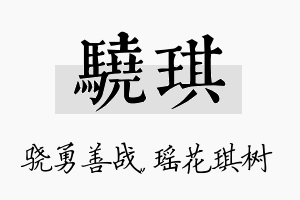 骁琪名字的寓意及含义