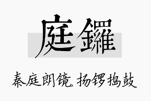 庭锣名字的寓意及含义