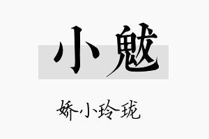 小魃名字的寓意及含义