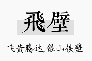 飞壁名字的寓意及含义