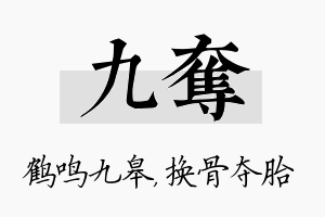 九夺名字的寓意及含义