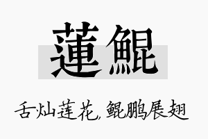 莲鲲名字的寓意及含义