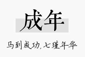 成年名字的寓意及含义