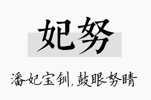 妃努名字的寓意及含义