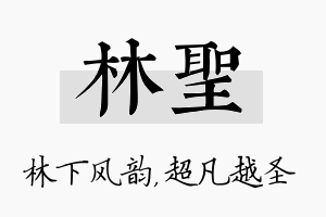 林圣名字的寓意及含义