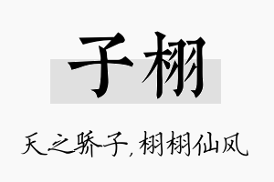 子栩名字的寓意及含义