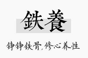 铁养名字的寓意及含义