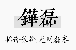 铧磊名字的寓意及含义