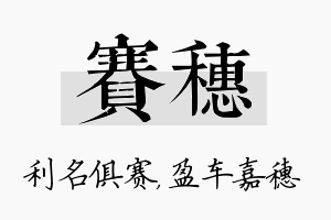 赛穗名字的寓意及含义