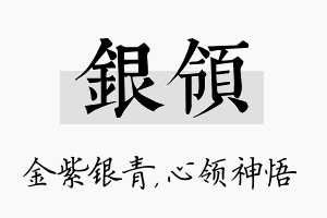 银领名字的寓意及含义