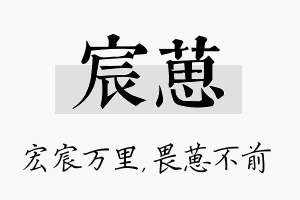 宸葸名字的寓意及含义