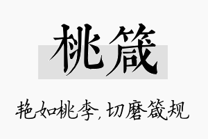 桃箴名字的寓意及含义