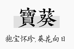 宝葵名字的寓意及含义