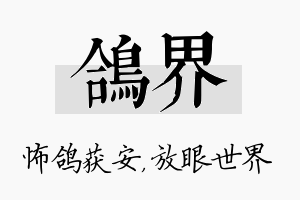 鸽界名字的寓意及含义