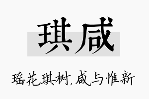 琪咸名字的寓意及含义