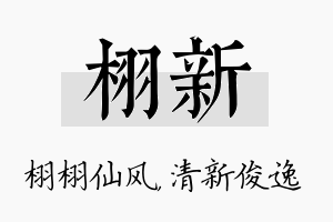 栩新名字的寓意及含义