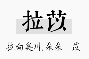 拉苡名字的寓意及含义