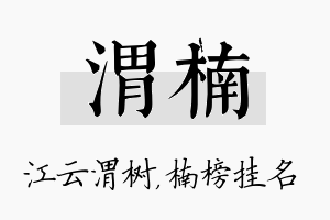 渭楠名字的寓意及含义