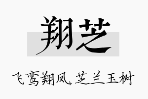 翔芝名字的寓意及含义