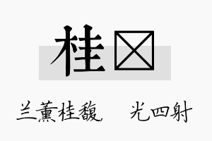 桂燚名字的寓意及含义