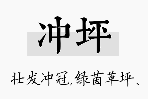 冲坪名字的寓意及含义