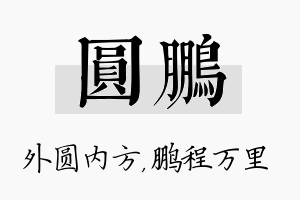 圆鹏名字的寓意及含义