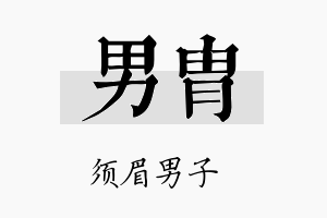 男胄名字的寓意及含义