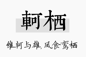 轲栖名字的寓意及含义