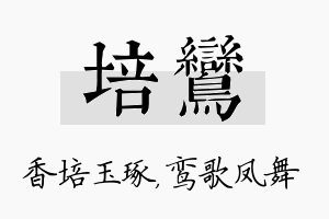 培鸾名字的寓意及含义