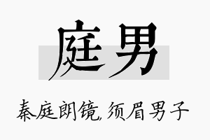 庭男名字的寓意及含义