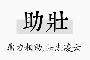 助壮名字的寓意及含义