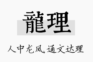 龙理名字的寓意及含义