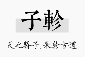 子轸名字的寓意及含义