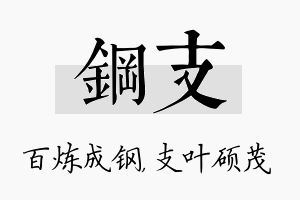 钢支名字的寓意及含义