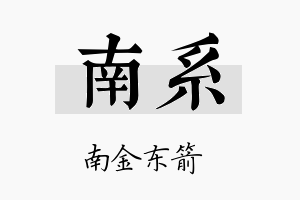 南系名字的寓意及含义