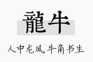 龙牛名字的寓意及含义