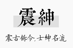 震绅名字的寓意及含义