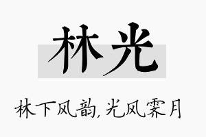 林光名字的寓意及含义