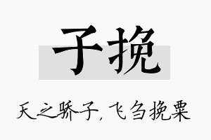 子挽名字的寓意及含义