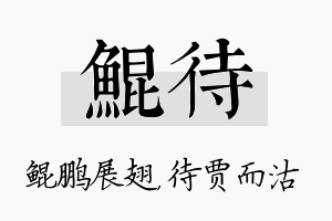 鲲待名字的寓意及含义