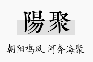 阳聚名字的寓意及含义