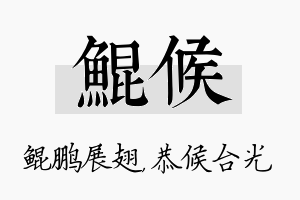 鲲候名字的寓意及含义