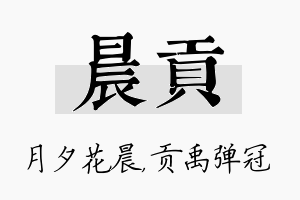 晨贡名字的寓意及含义