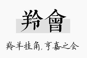 羚会名字的寓意及含义