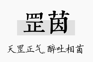 罡茵名字的寓意及含义